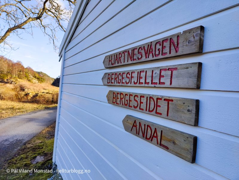 Merket sti hele veien fra start til mål.