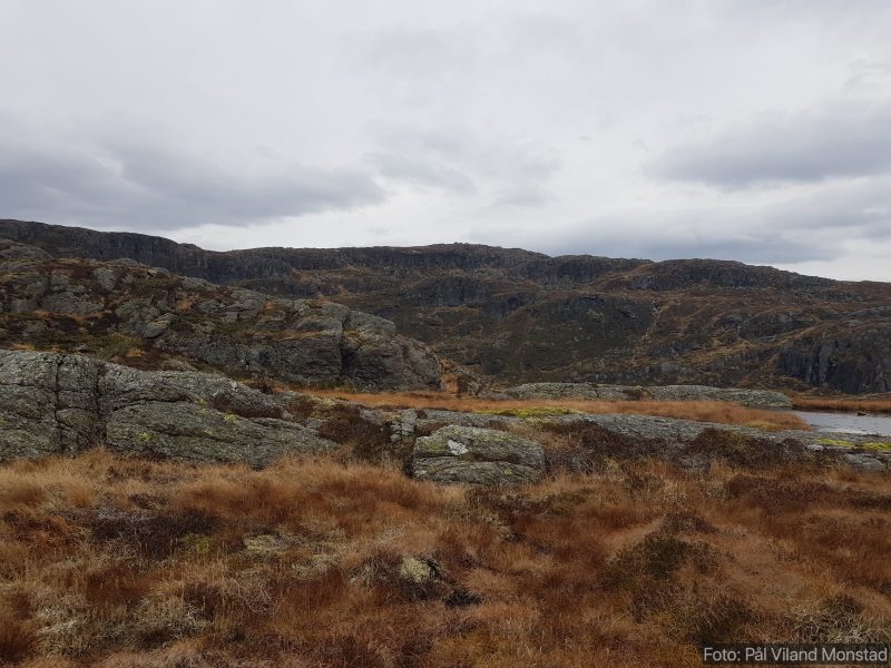 Oppe på fjellryggen der ligger topp-punktet.