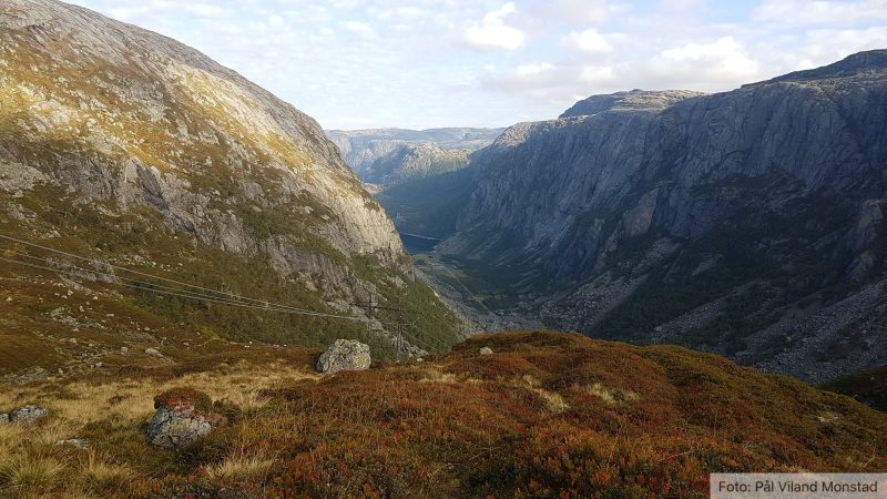 Herfra er det mye nedoverbakke mot Glommedal.