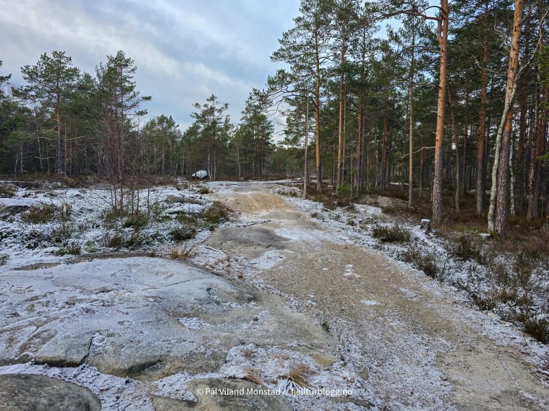 Frost og svært lettgått terreng i starten.