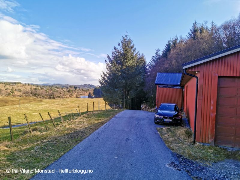 Tilbake ved uthuset hvor jeg parkerte.