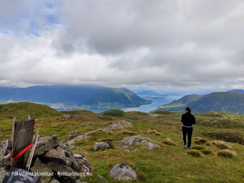 Utsikt mot nord. Ølensfjorden.