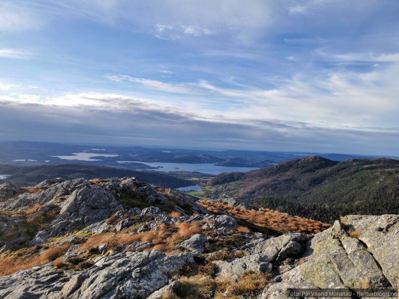 Mot Bjordal, Ålfjorden og Skjoldafjorden.