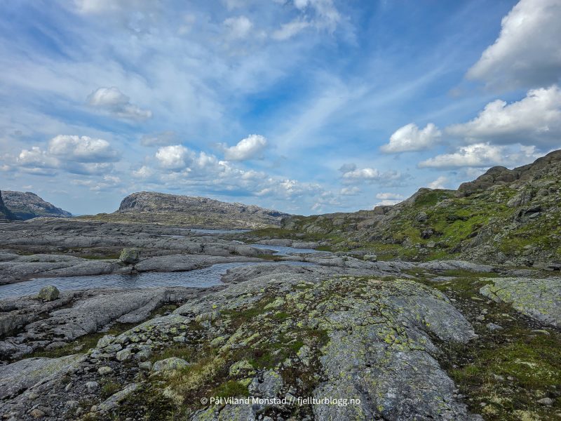 Greit å gå til sørvest for topp 1124.